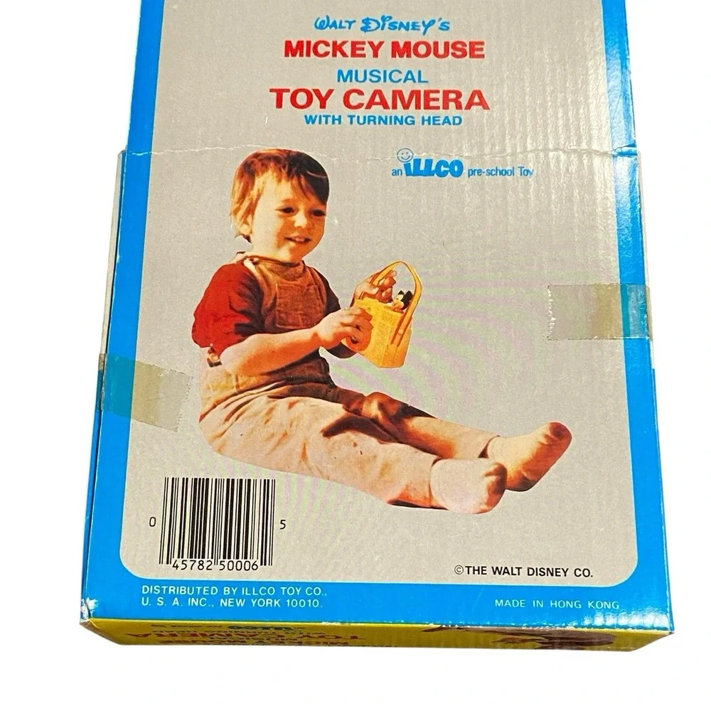 Vintage‎ 1980's Illco Disney Mickey Mouse Musical Toy Camera New